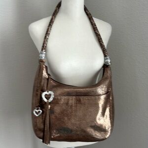 Metallic copper BRIGHTON shoulder bag! EUC
